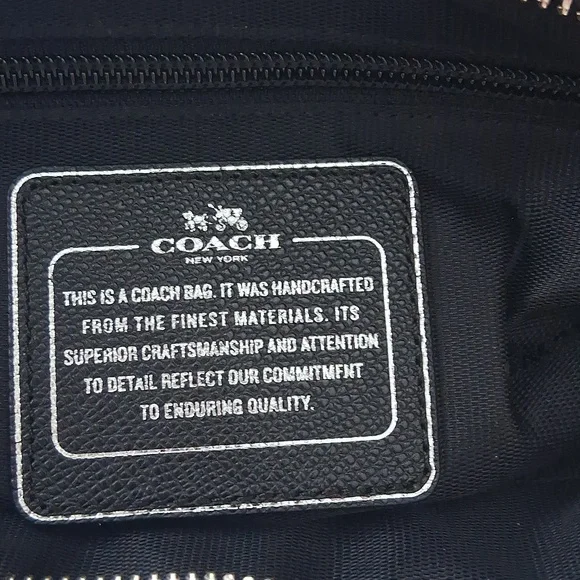 Coach Taxi Crossgrain Leather Tote Bramble Rose White Pink Floral Bag - Picture 12 of 16